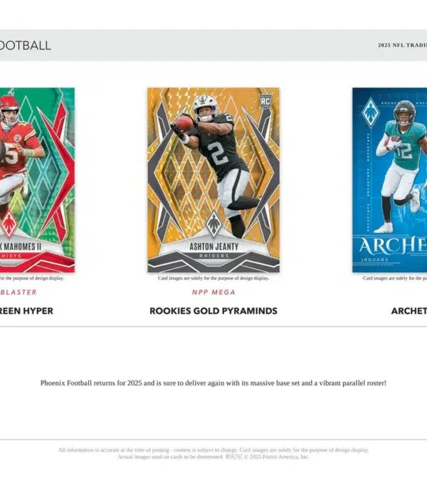 2025 Panini Phoenix Football NFL Blaster Box - Sealed