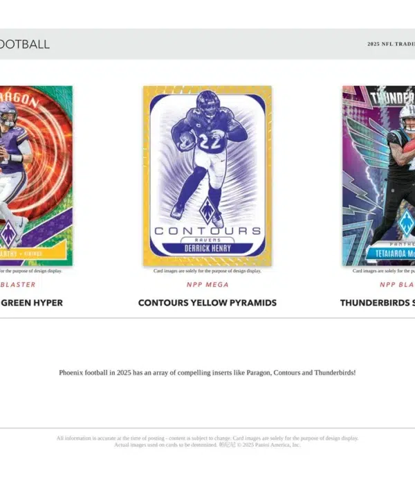 2025 Panini Phoenix Football NFL Blaster Box - Sealed