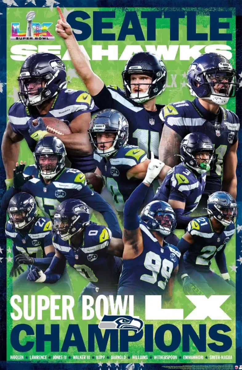 Super Bowl LX Seattle SeaHawks 2026 Champions