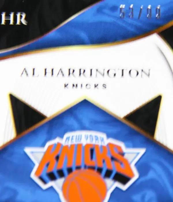 2021-22 Al Harrington #XF-AHR Panini Select X-Factor Purple Prizm Autograph /99