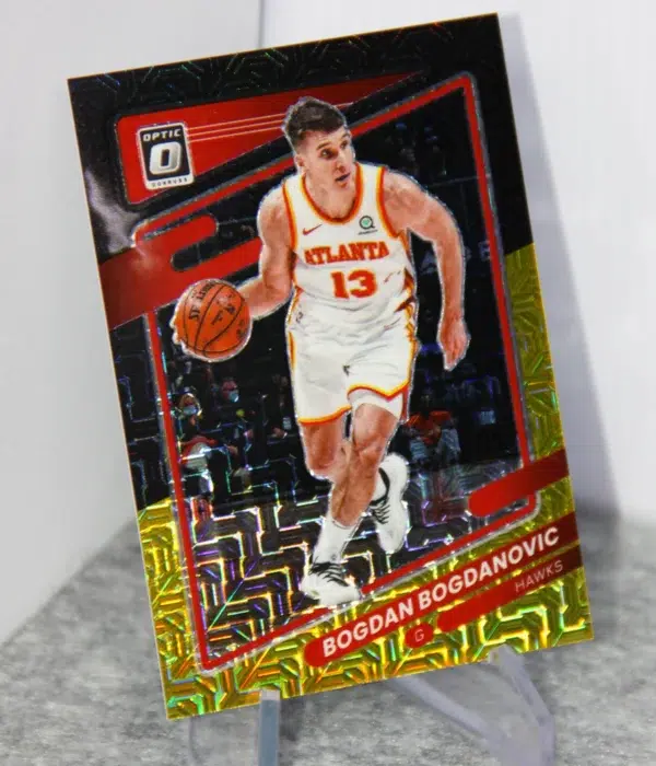 2021-22 Bogdan Bogdanovic #32 Panini Donruss Optic Choice Black Gold /8