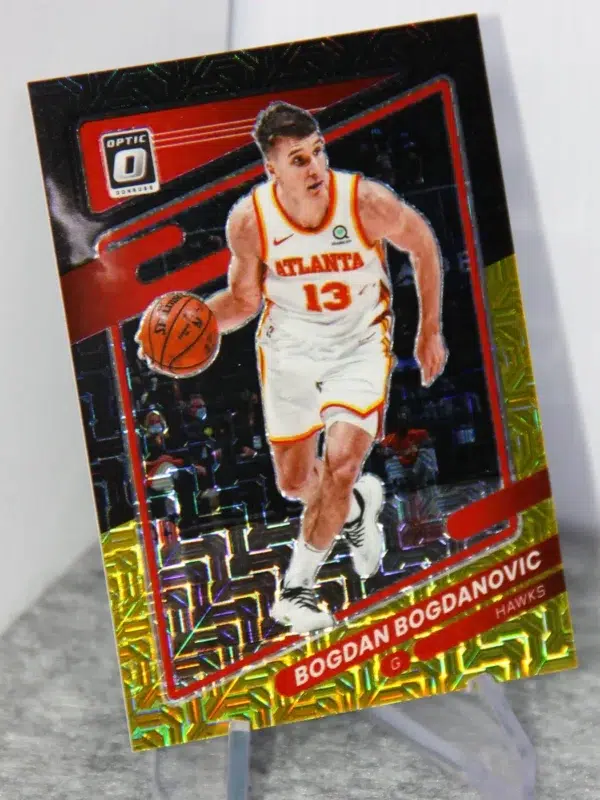 2021-22 Bogdan Bogdanovic #32 Panini Donruss Optic Choice Black Gold /8