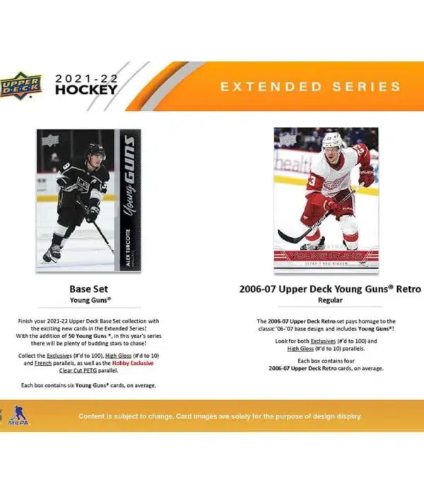 2021-22 Upper Deck Hockey Extended Series Hobby Box - Sealed