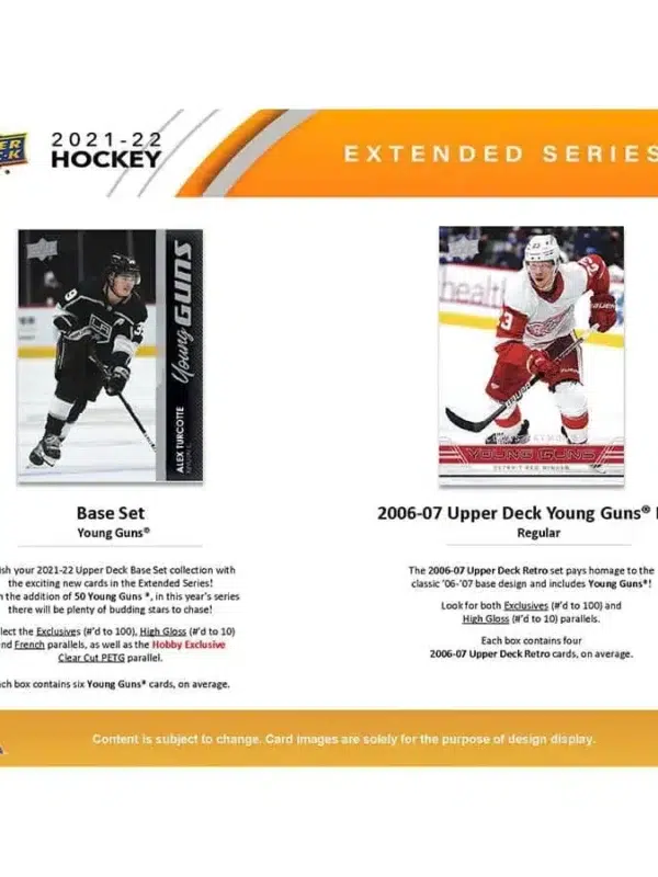 2021-22 Upper Deck Hockey Extended Series Hobby Box - Sealed