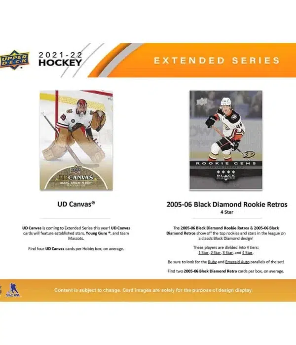 2021-22 Upper Deck Hockey Extended Series Hobby Box - Sealed
