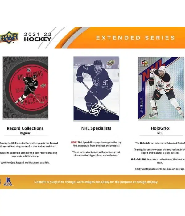 2021-22 Upper Deck Hockey Extended Series Hobby Box - Sealed