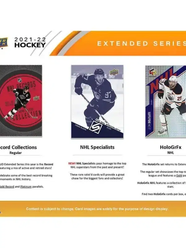 2021-22 Upper Deck Hockey Extended Series Hobby Box - Sealed