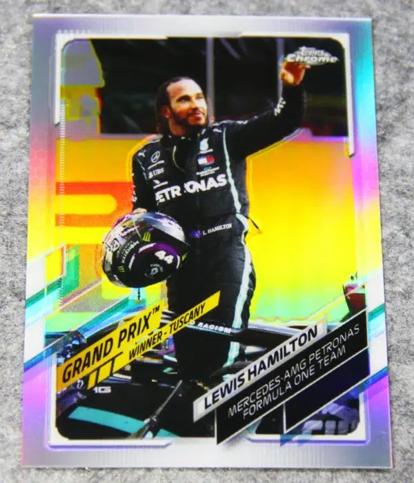 2021 Lewis Hamilton #146 Topps Chrome F1 Refractor
