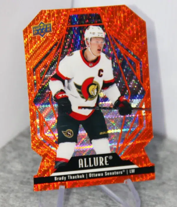 2022-23 Brady Tkachuk #69 Upper Deck Allure Orange Slice Die-Cut