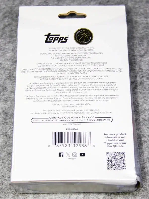 2023-24 Topps NBA Chrome Basketball Hanger Box - Verzegeld