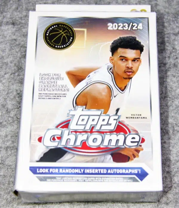 2023-24 Topps NBA Chrome Basketball Hanger Box - Sealed