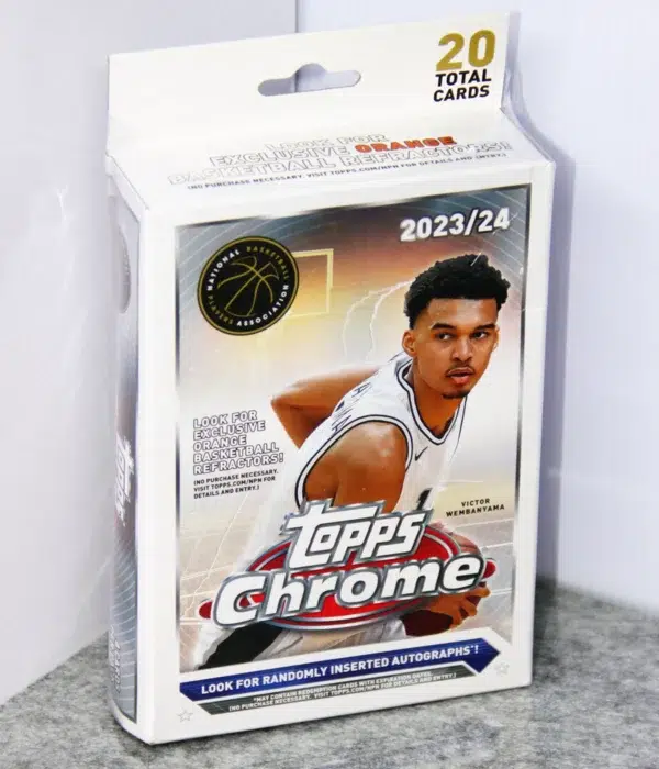 2023-24 Topps NBA Chrome Basketball Hanger Box - Sealed