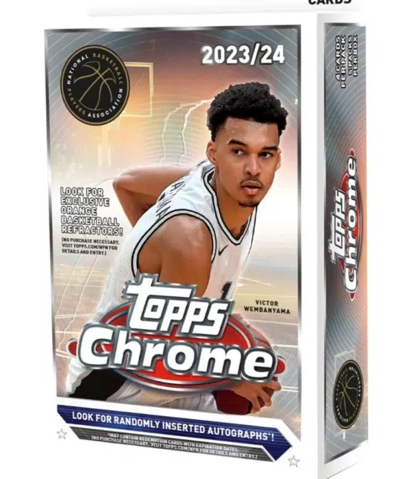 2023-24 Topps NBA Chrome Basketball Hanger Box - Sealed