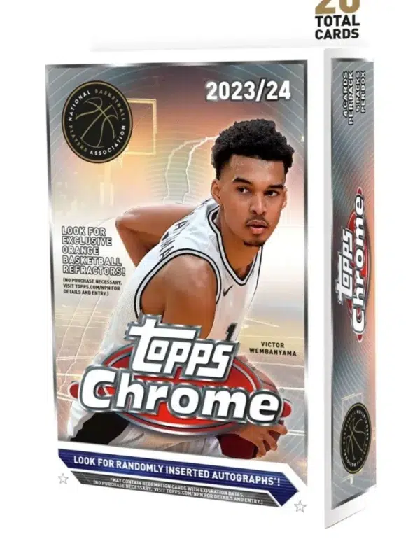 2023-24 Topps NBA Chrome Basketball Hanger Box - Verzegeld