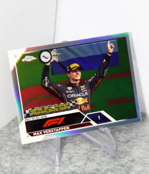 2023 Max Verstappen #158 Topps Chrome F1 Grand Prix Winner Refractor