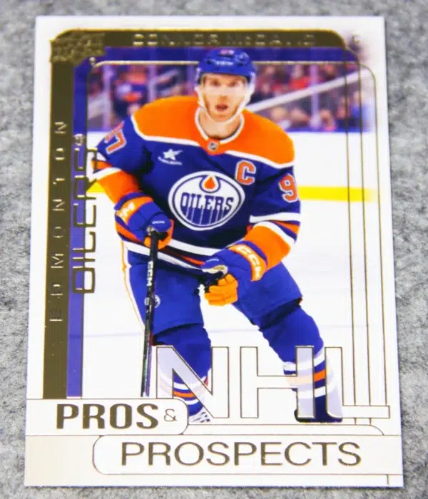 2024-25 Connor McDavid #PP-9 Upper Deck Extended Series Pros & Prospects Gold
