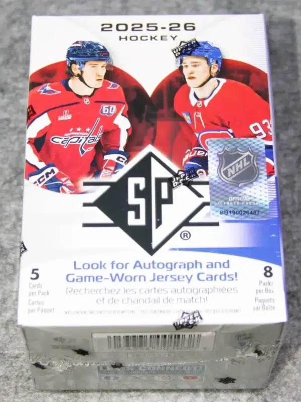 2025-26 Upper Deck SP Hockey NHL Blaster Box - Sealed