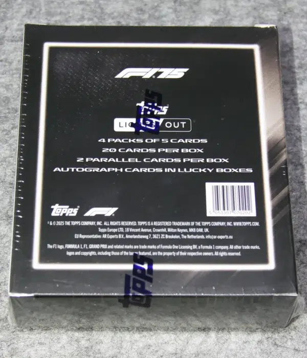 2025 Topps Lights Out Formula 1 Hobby Box - Sealed