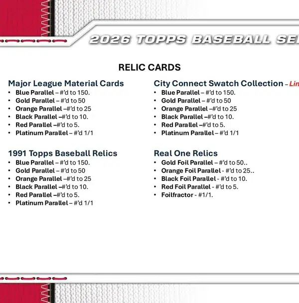 2026 Topps 75 Series 1 Baseball MLB Mega Box - Sealed