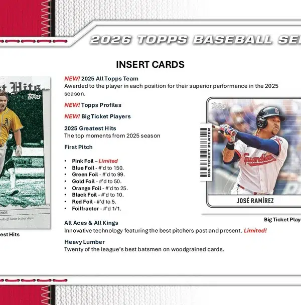 2026 Topps 75 Series 1 Baseball MLB Mega Box - Sealed