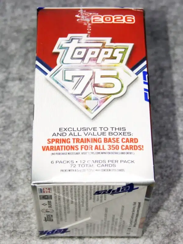 2026 Topps 75 Series 1 Baseball MLB Value Box - Sealed