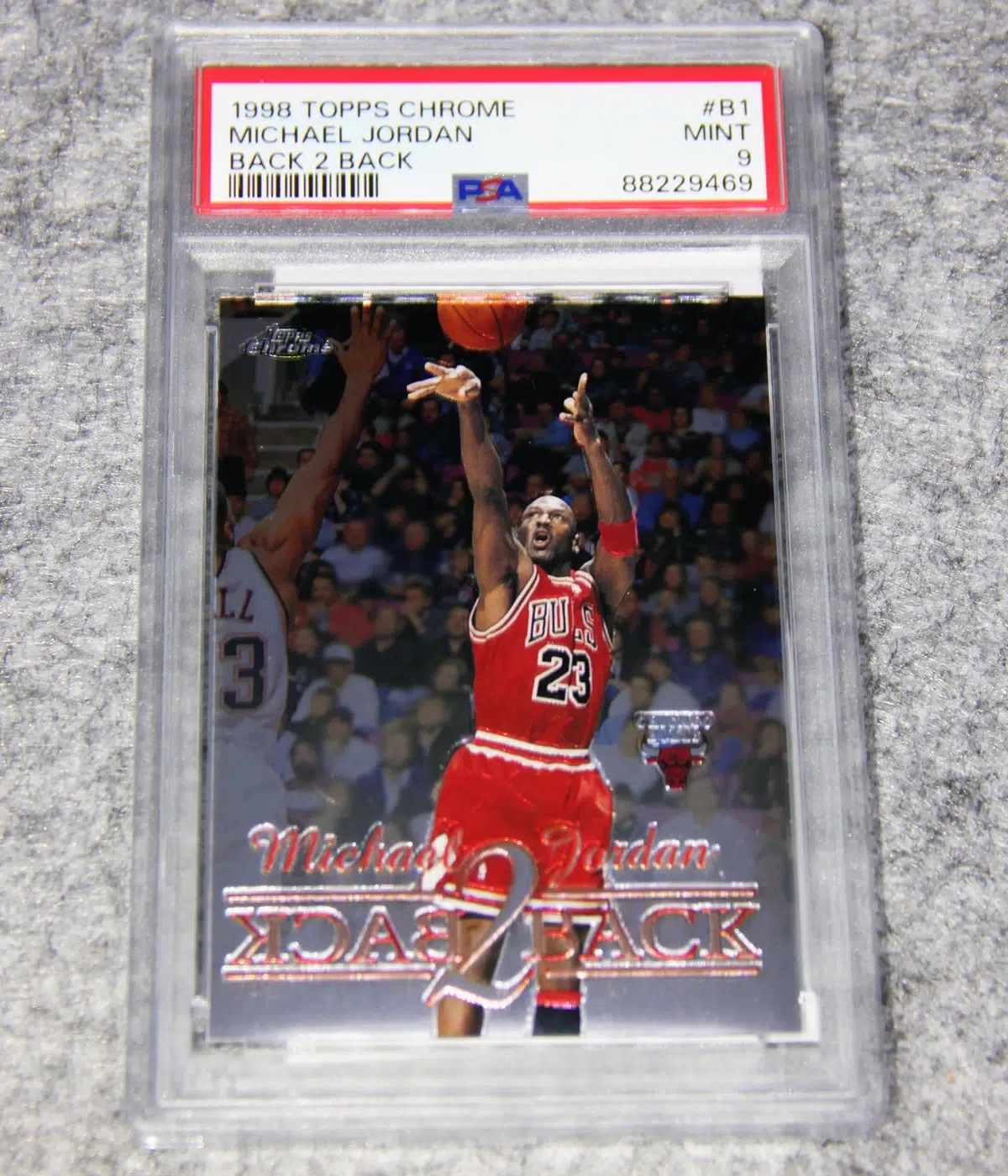 1998-99 Michael Jordan #B1 Topps Chrome Back 2 Back PSA 9 MINT