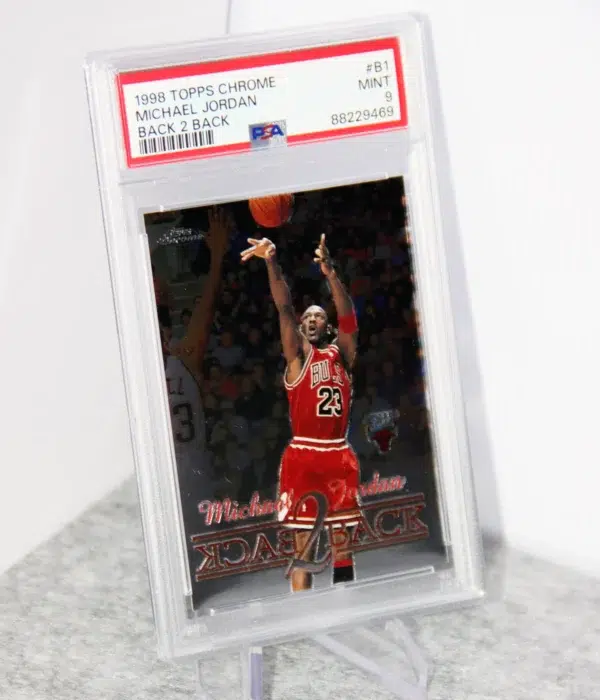 1998-99 Michael Jordan #B1 Topps Chrome Back 2 Back PSA 9 MINT