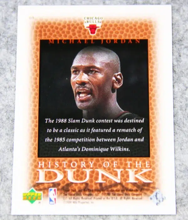 1999-00 Michael Jordan #69 Upper Deck Century Legends History of the Dunk