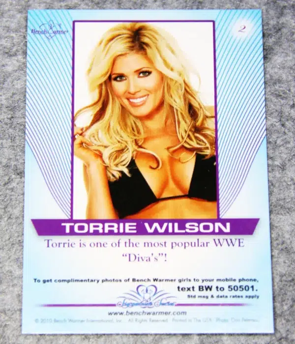 2010 Torrie Wilson #2 Bench Warmer Signature Series