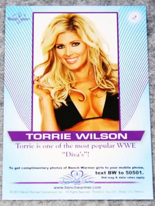 2010 Torrie Wilson #2 Bench Warmer Signature Series