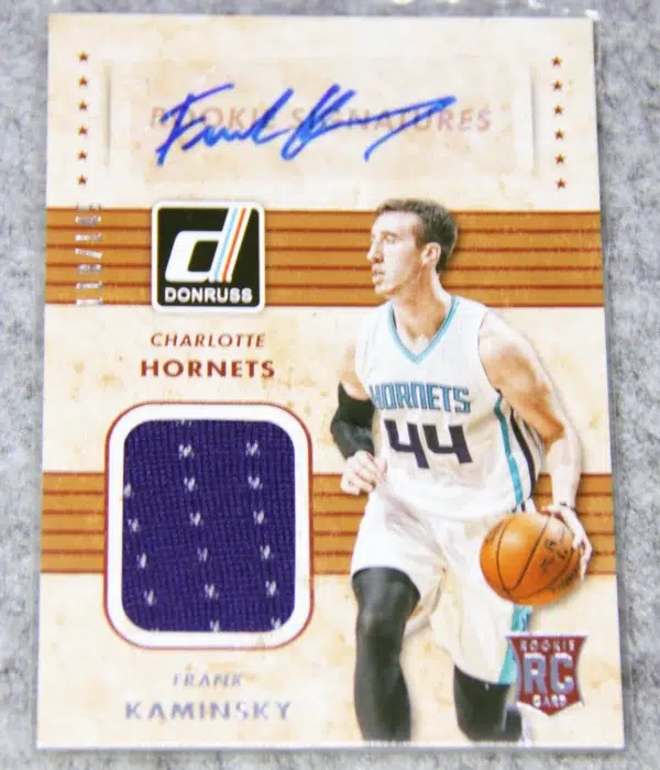 2015-16 Frank Kaminsky #RMS-FK Panini Donruss Rookie Material Signatures RPA RC /149