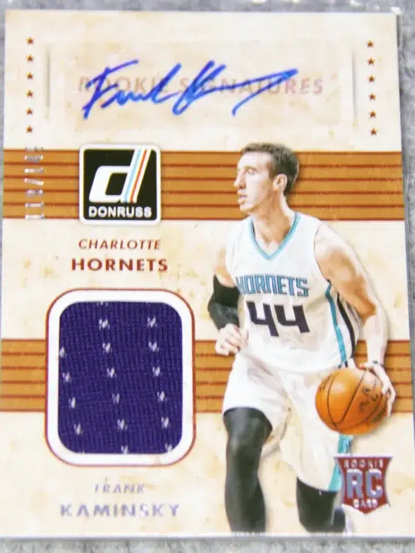 2015-16 Frank Kaminsky #RMS-FK Panini Donruss Rookie Material Signatures RPA RC /149