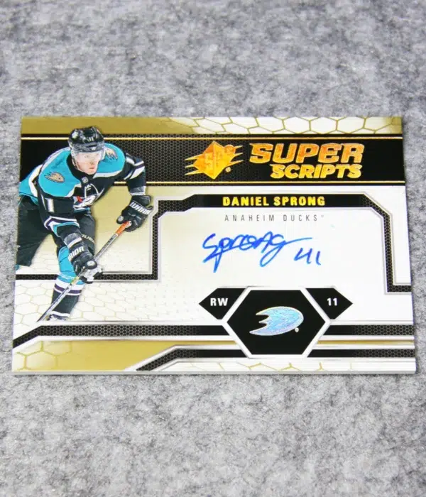 2018-19 Daniel Sprong #SS-DS Upper Deck SPx Superscripts Autograph