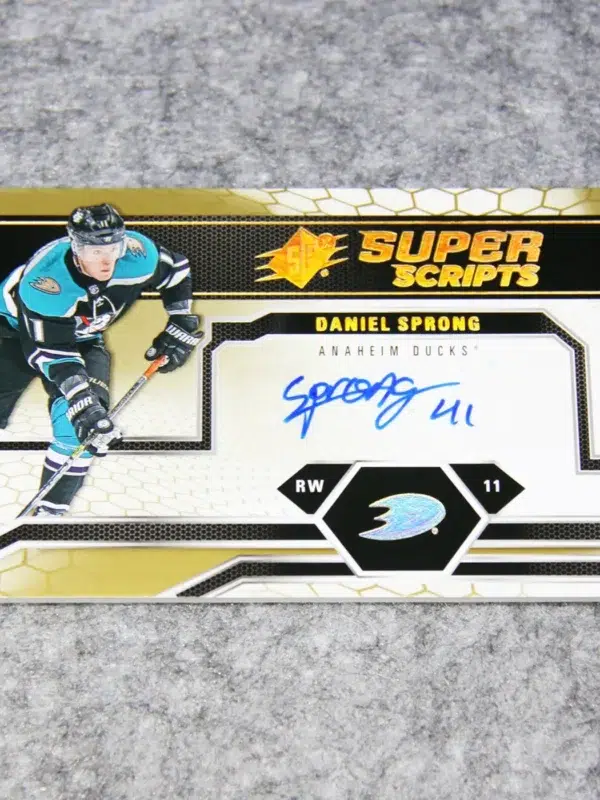 2018-19 Daniel Sprong #SS-DS Upper Deck SPx Superscripts Autograph