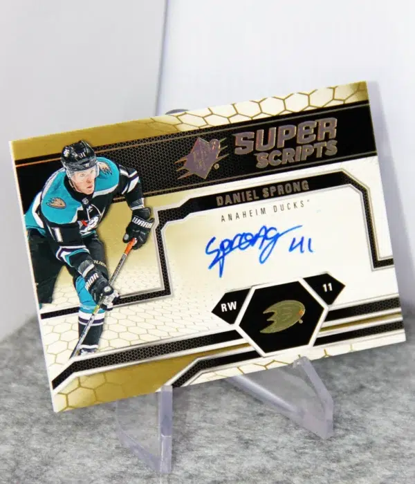 2018-19 Daniel Sprong #SS-DS Upper Deck SPx Superscripts Autograph