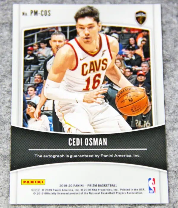 2019-20 Cedi Osman #PM-COS Panini Prizm Basketball Penmanship Auto