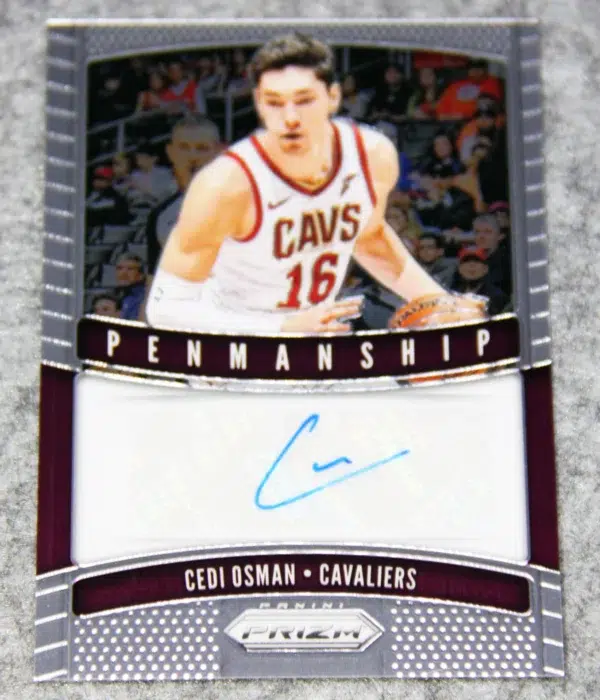 2019-20 Cedi Osman #PM-COS Panini Prizm Basketball Penmanship Auto