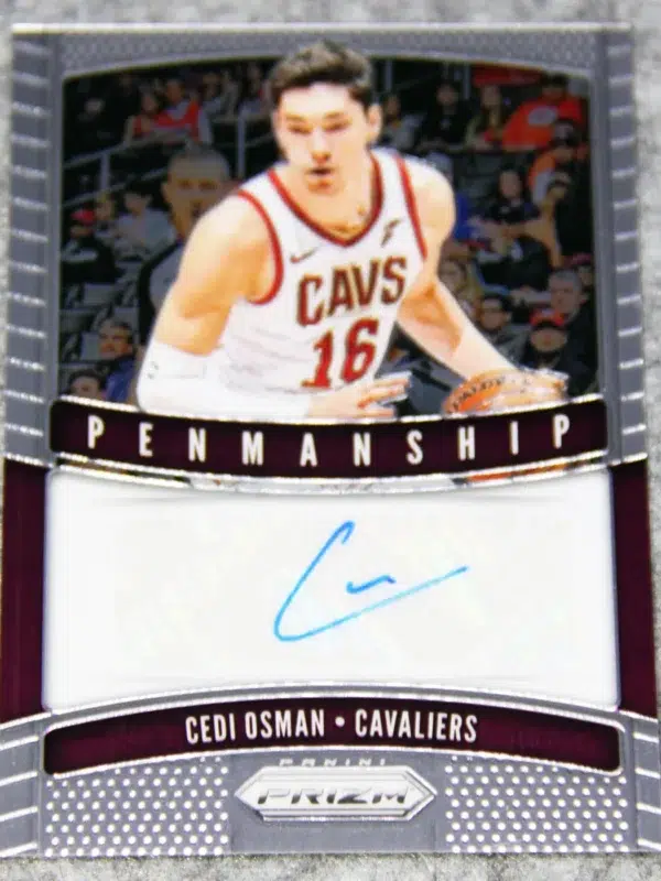 2019-20 Cedi Osman #PM-COS Panini Prizm Basketball Penmanship Auto