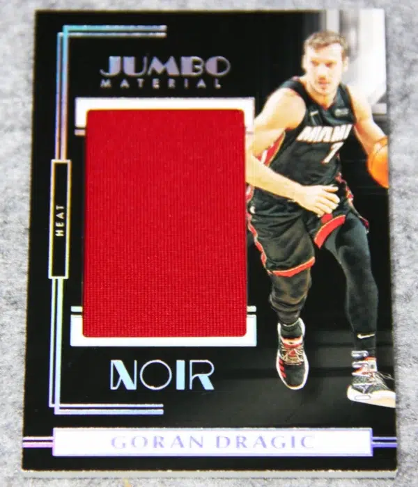 2019-20 Goran Dragic #JM-GDR Panini Noir Jumbo Material Relic /99