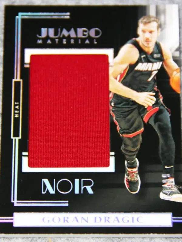 2019-20 Goran Dragic #JM-GDR Panini Noir Jumbo Material Relic /99