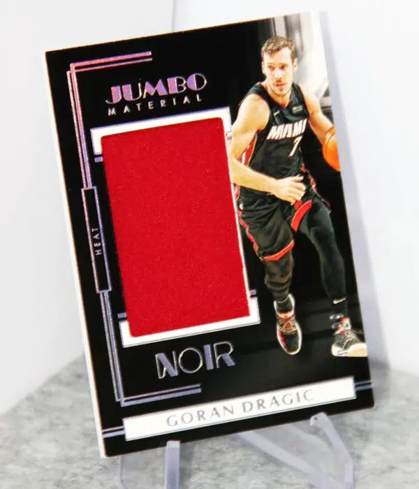 2019-20 Goran Dragic #JM-GDR Panini Noir Jumbo Material Relic /99