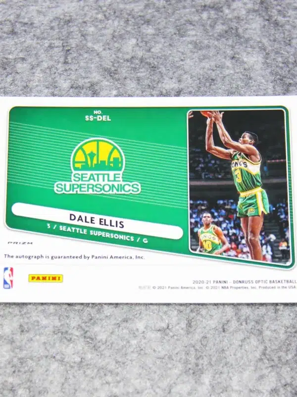 2020-21 Dale Ellis #SS-DEL Panini Donruss Optic Signature Series Choice Red Prizm