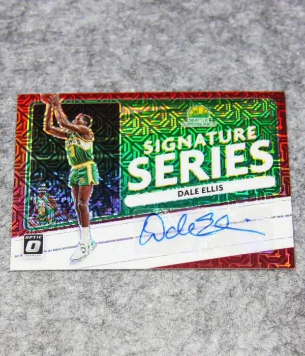 2020-21 Dale Ellis #SS-DEL Panini Donruss Optic Signature Series Choice Red Prizm