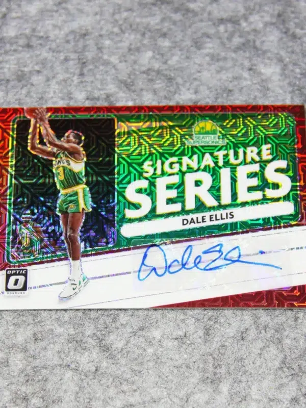 2020-21 Dale Ellis #SS-DEL Panini Donruss Optic Signature Series Choice Red Prizm