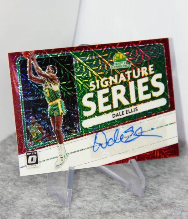 2020-21 Dale Ellis #SS-DEL Panini Donruss Optic Signature Series Choice Red Prizm