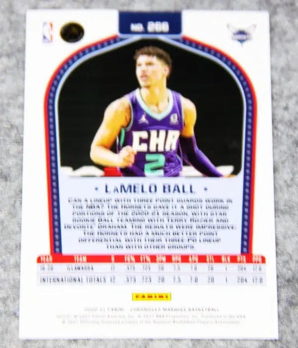 2020-21 LaMelo Ball #288 Panini Chronicles Marquee Holo RC