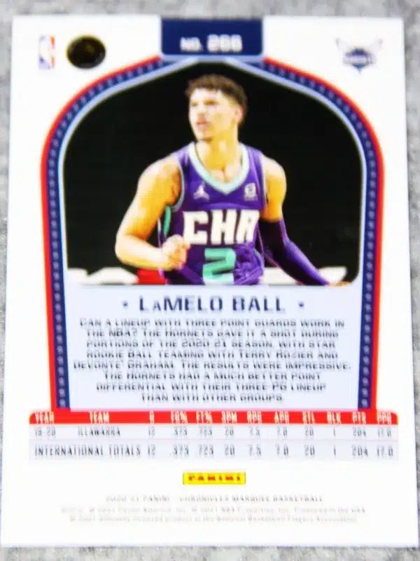 2020-21 LaMelo Ball #288 Panini Chronicles Marquee Holo RC