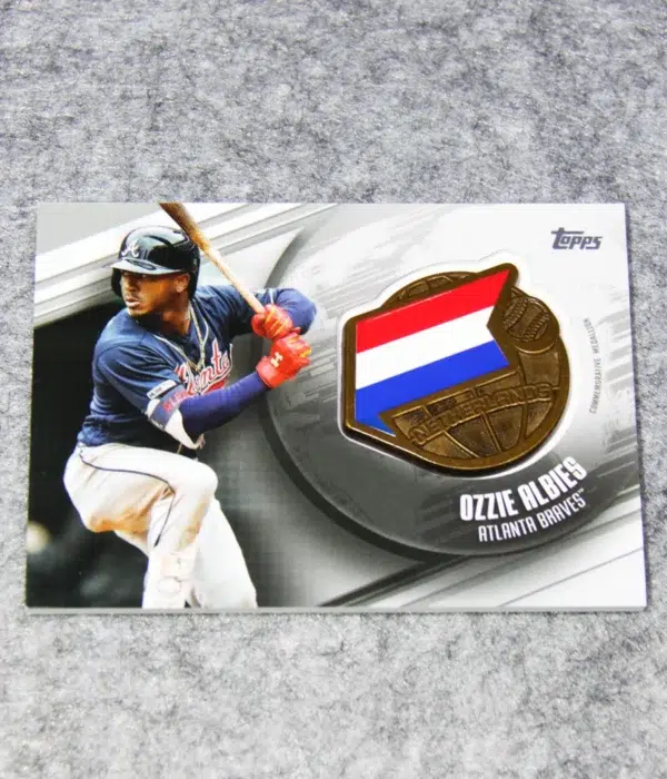 2020 Ozzie Albies #GGM-OA Topps Series One Global Game Medallions