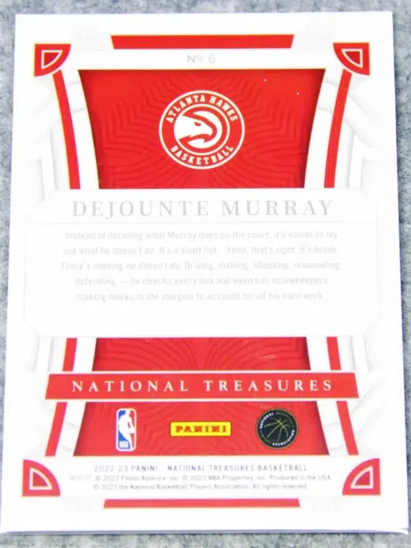 2021-22 Dejounte Murray #32 Panini National Treasures /99