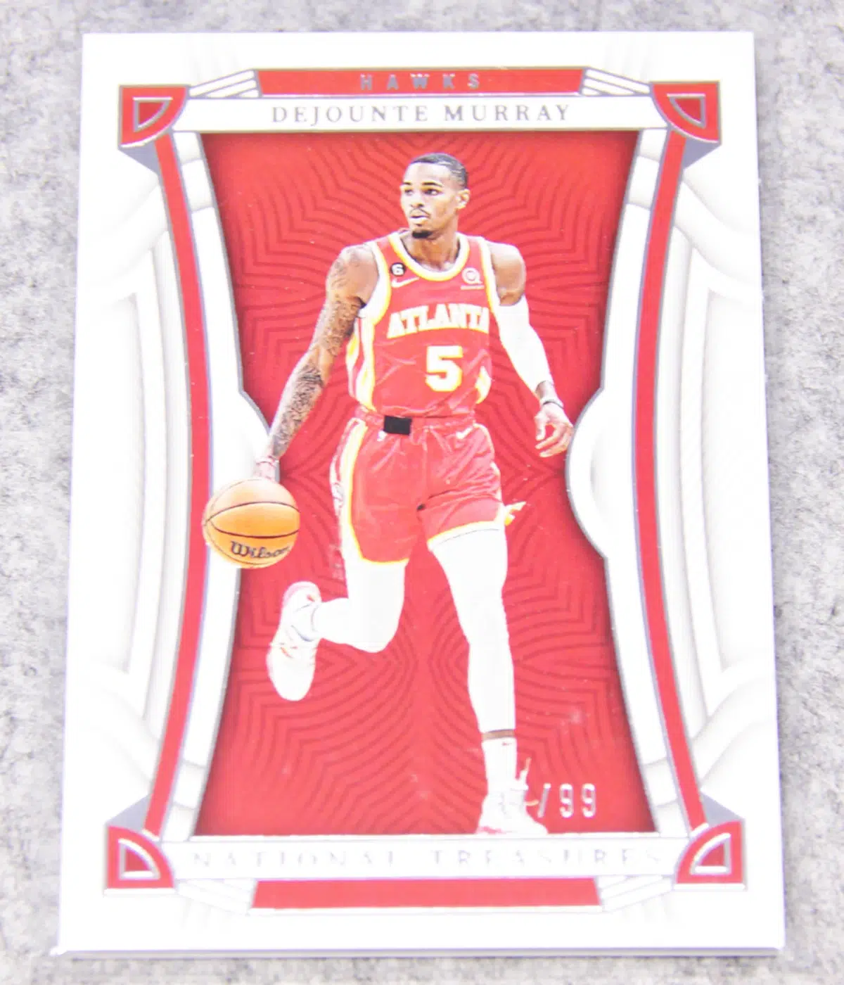 2021-22 Dejounte Murray #32 Panini National Treasures /99